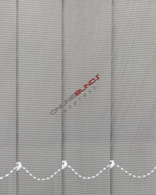 Aqualush Grey - PVC Waterproof Blackout Vertical Blinds