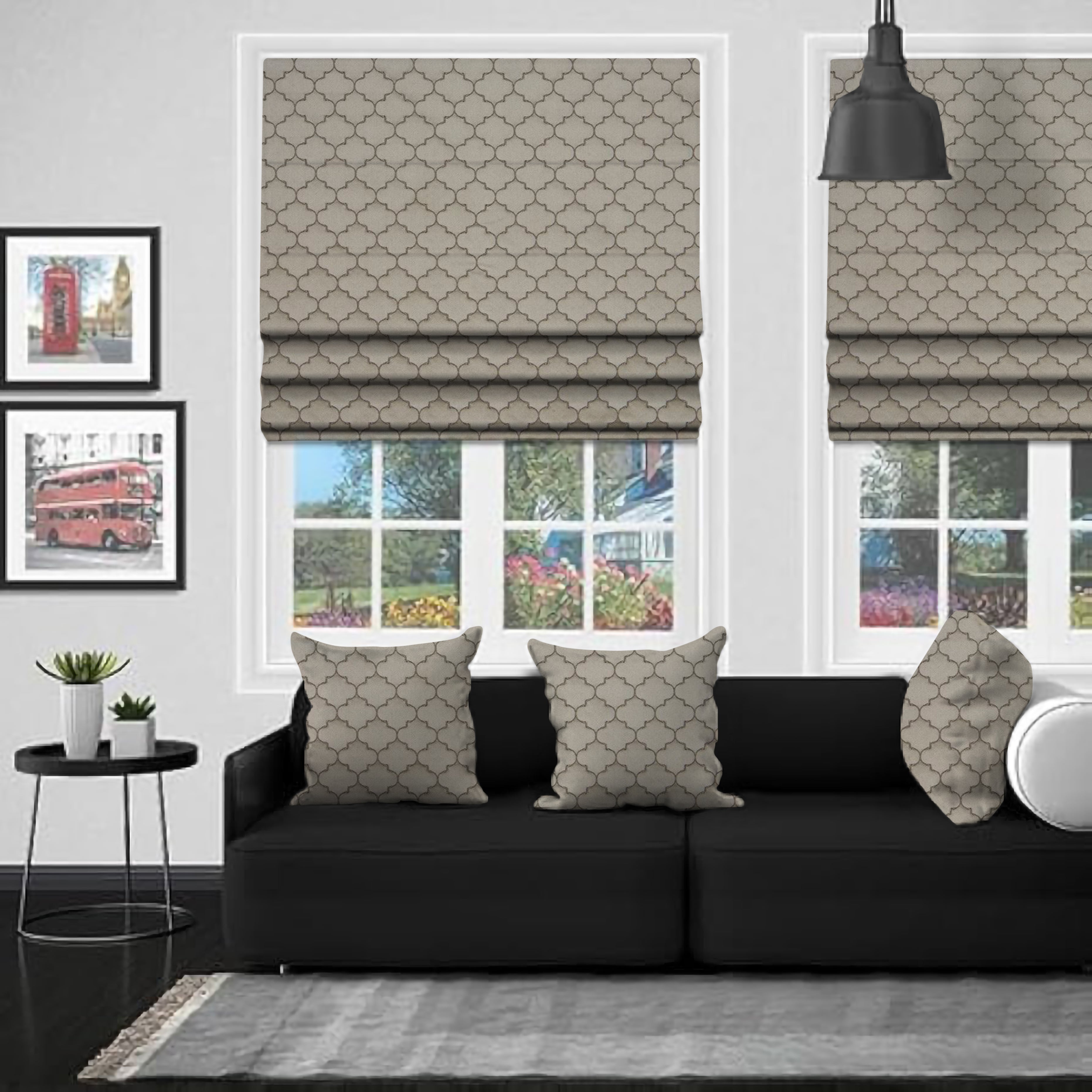 Alhambra Taupe EB - Roman Blind