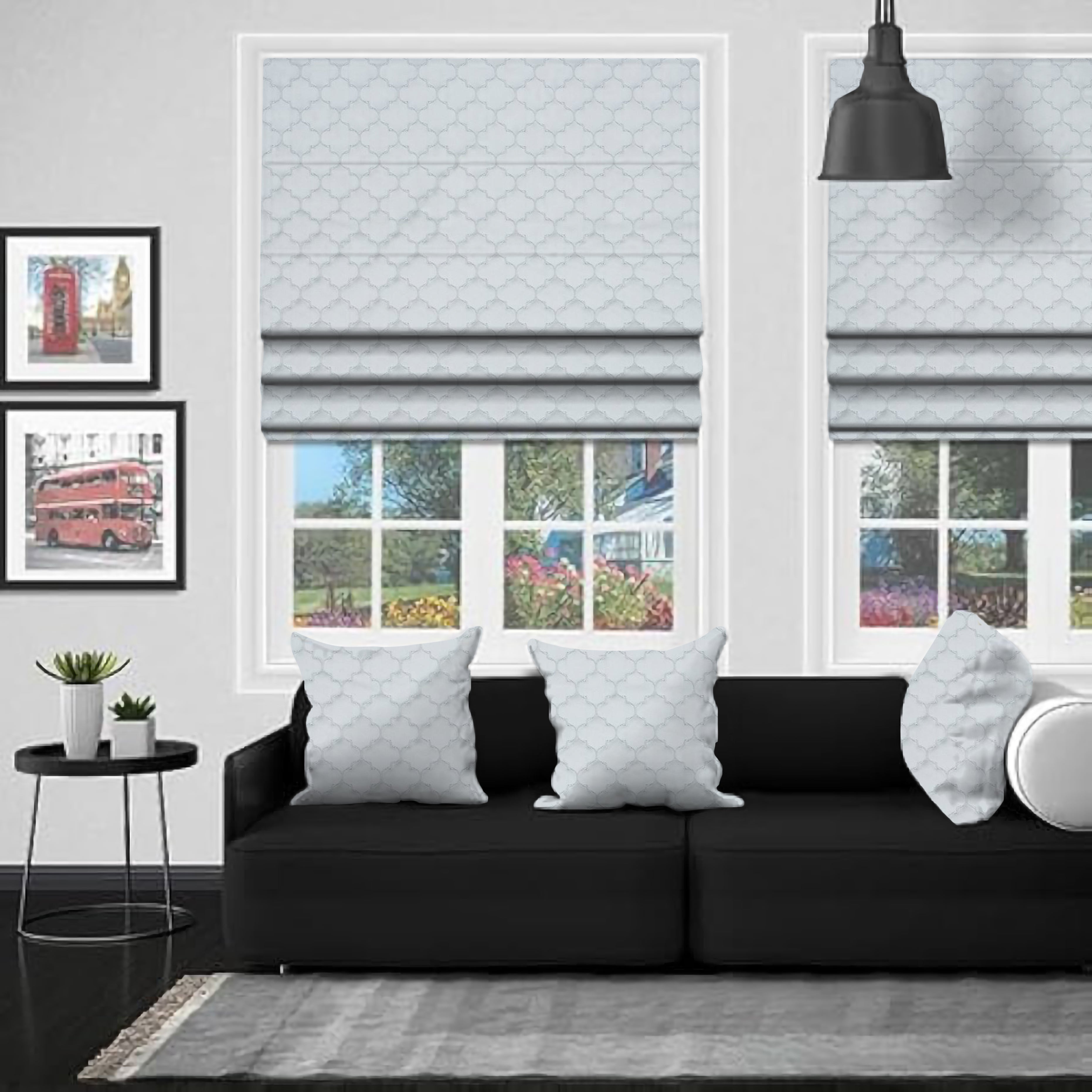 Alhambra White - Roman Blind