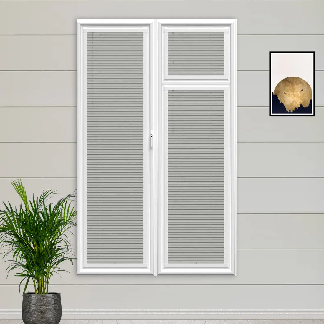 Ash Grey Perfect Fit Wooden Blind - Online Blinds Express