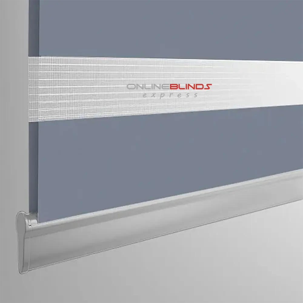 Blackout Pitch Grey - Motorised Day and Night Blind - Online Blinds Express