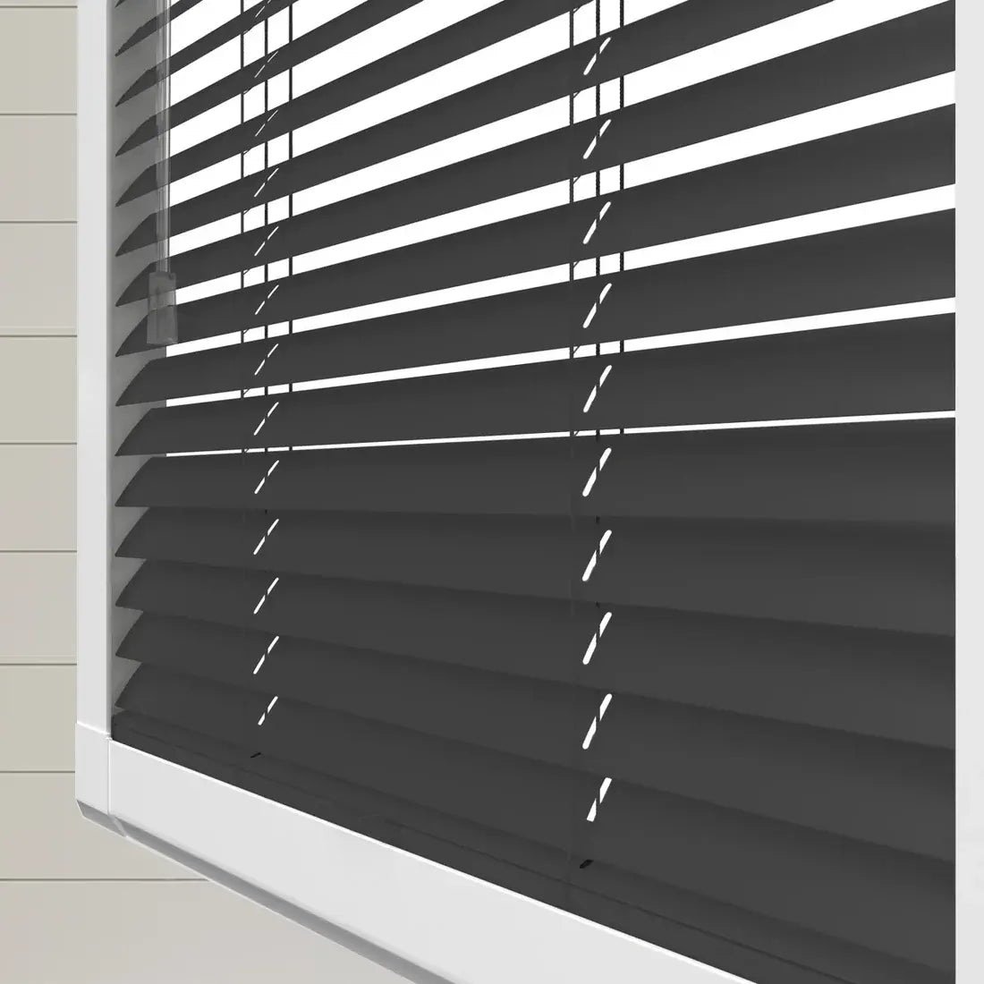 Carbon Black Perfect Fit Wooden blind