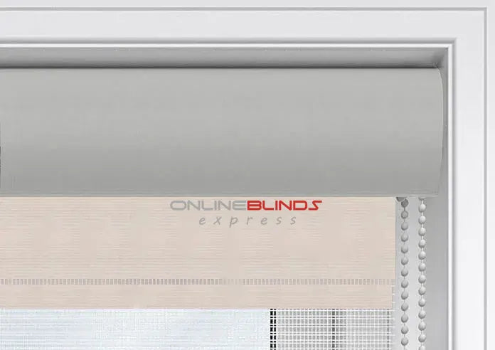 Cashmere White Motorised Day and Night Blind
