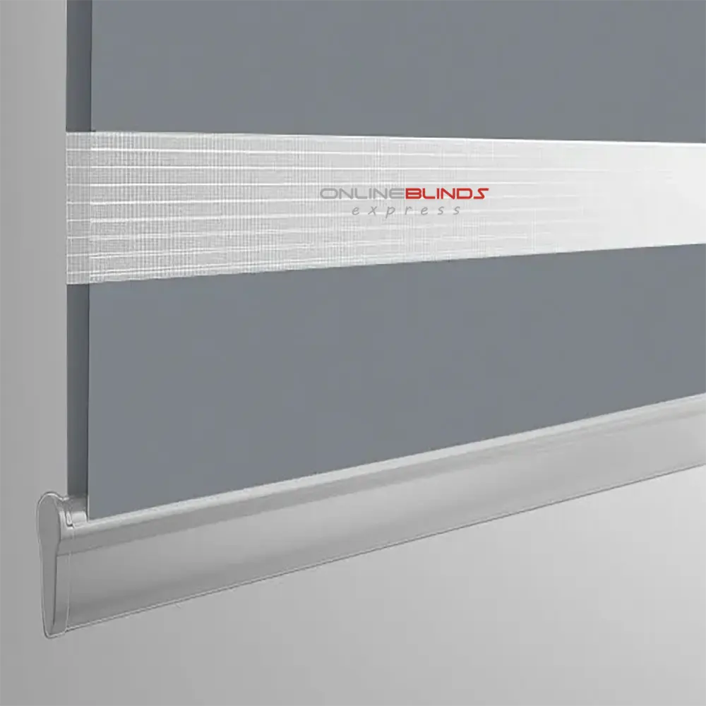 Dimout Rome Grey - Motorised Day and Night Blind - Online Blinds Express