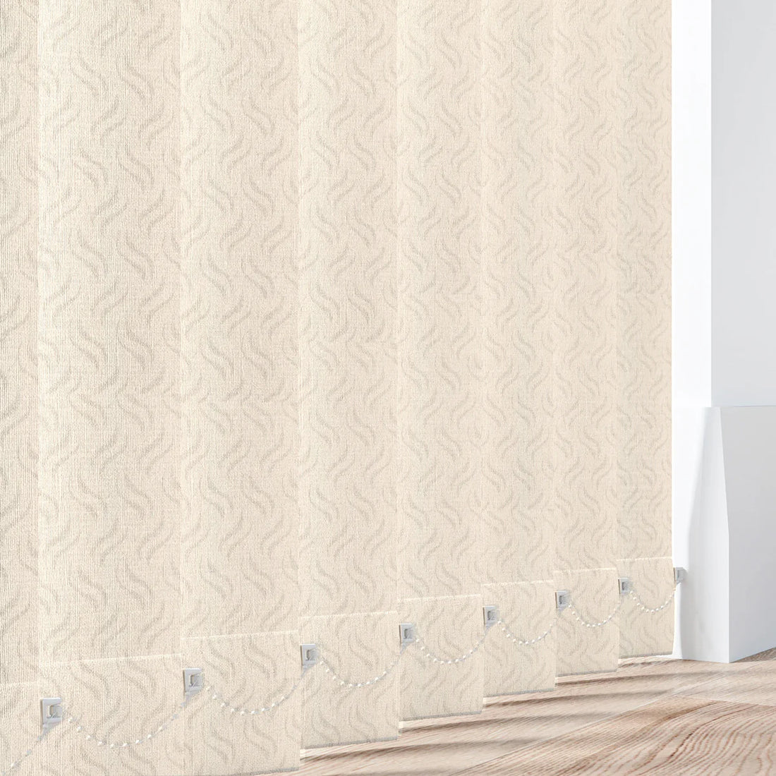 Gravity Beige - PVC Waterproof Blackout Vertical Blinds