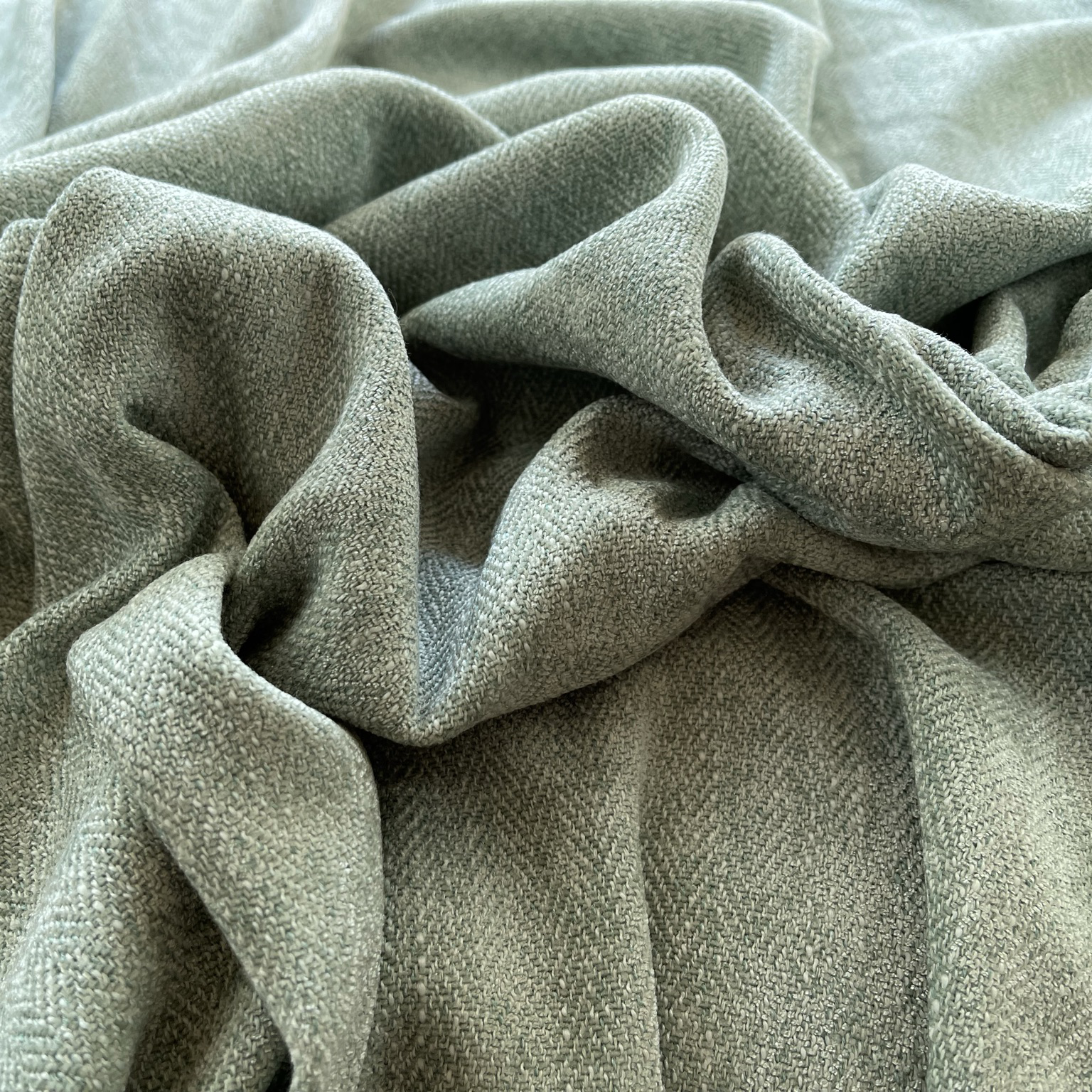 Herringbone Sage EB - Roman Blind