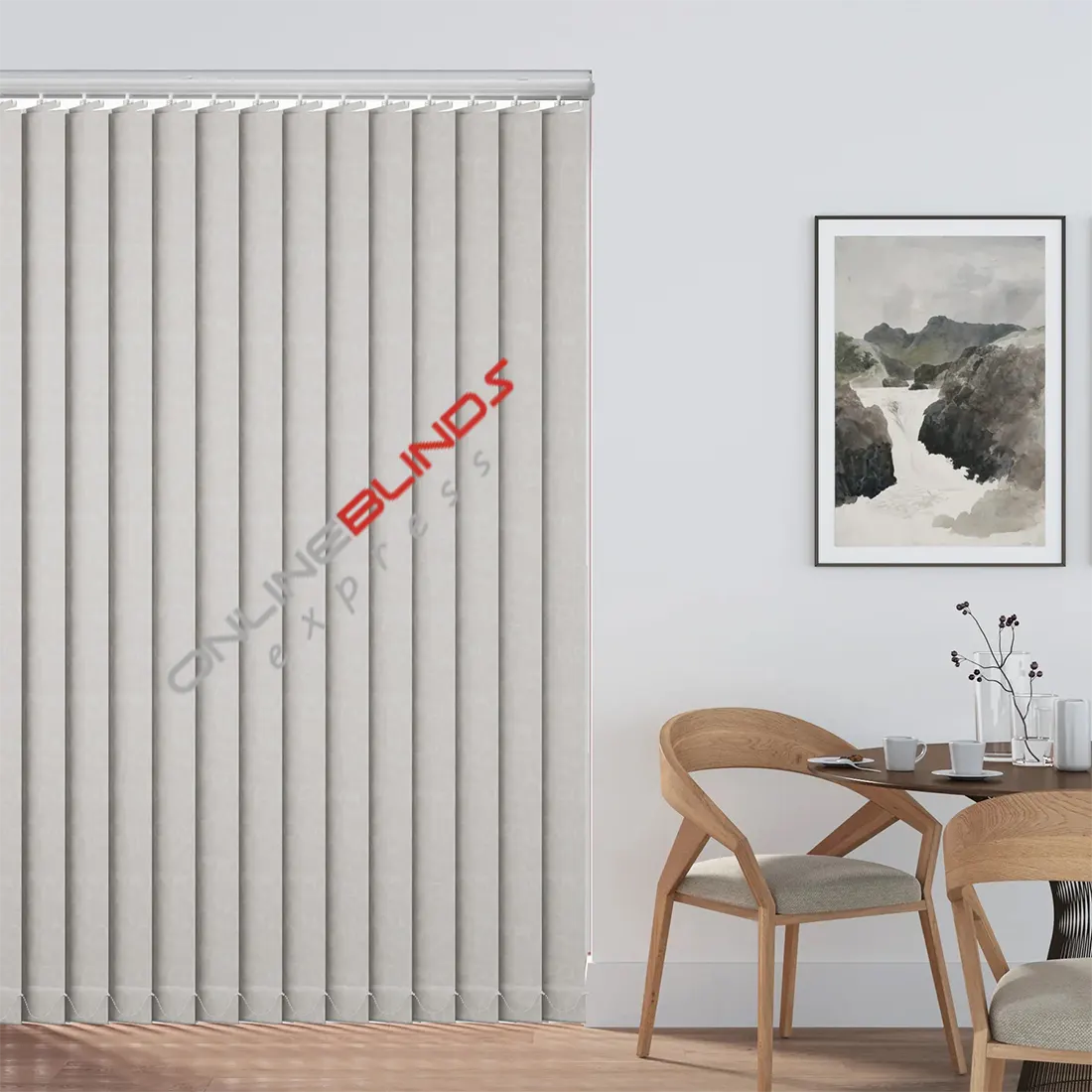 ISLA IVORY - PVC Waterproof Blackout Vertical Blinds