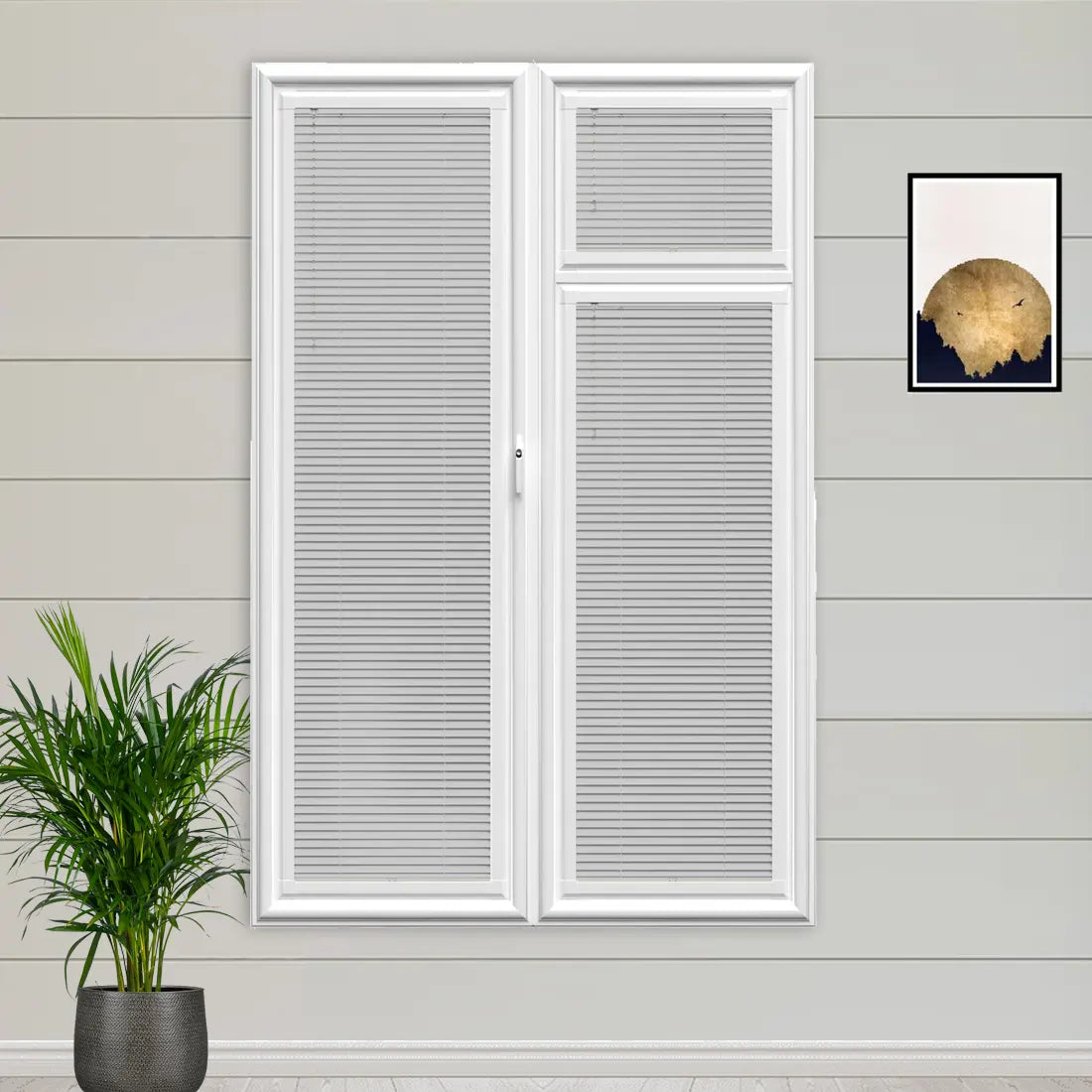 Kalm Grey Perfect Fit Wooden blind - Online Blinds Express