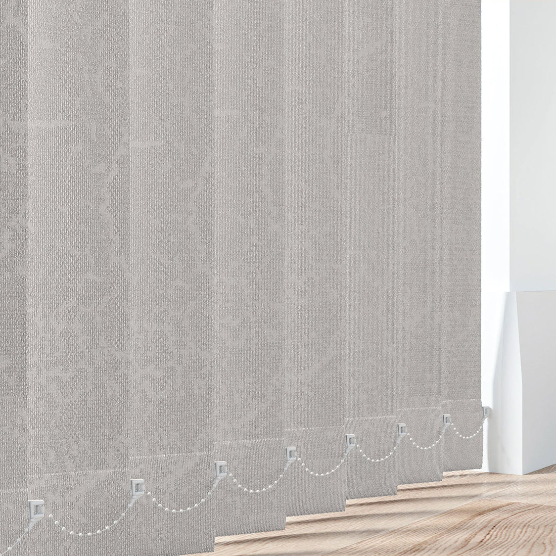 Lahore Silver - PVC Waterproof Blackout Vertical Blinds