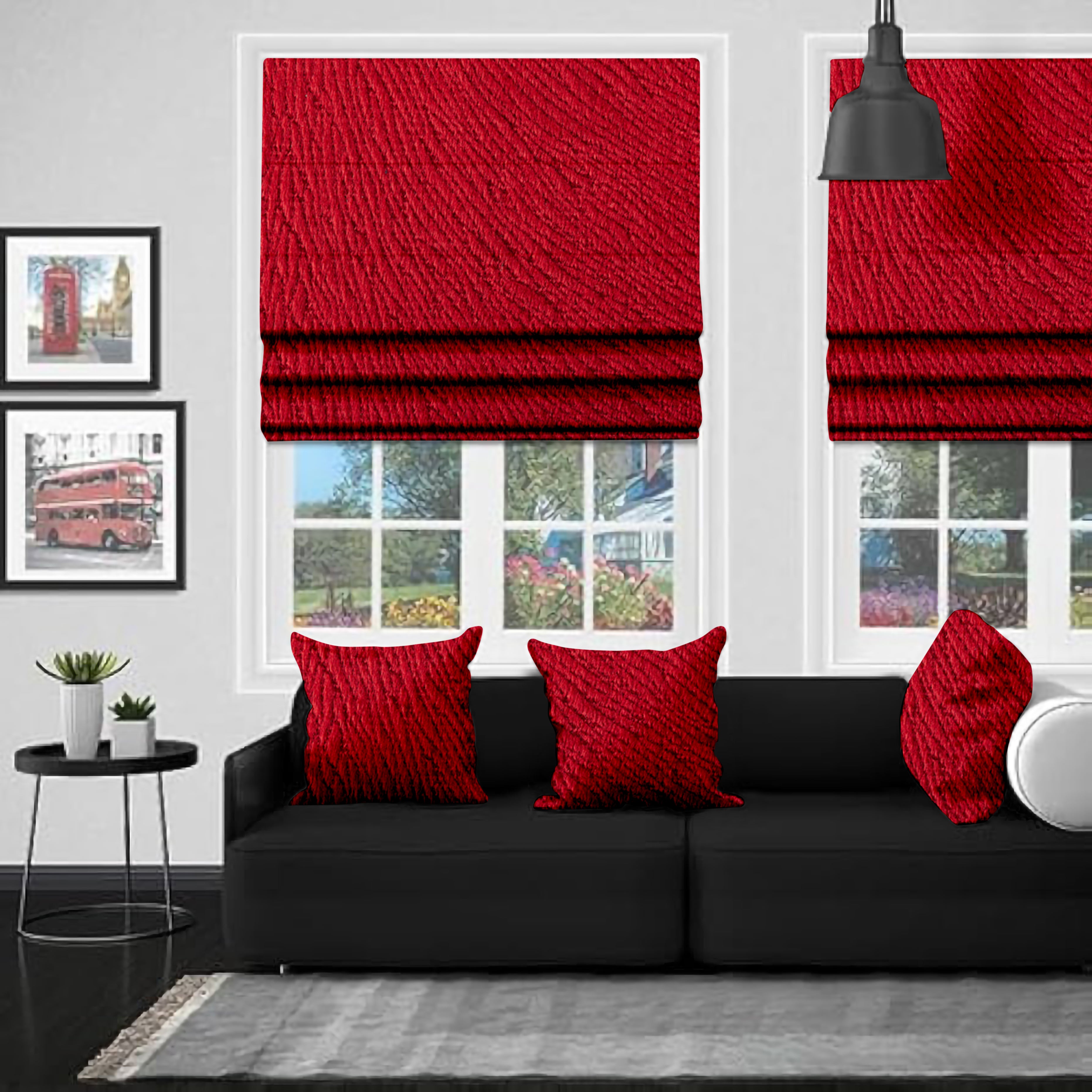 Mersin Red EB - Roman Blind