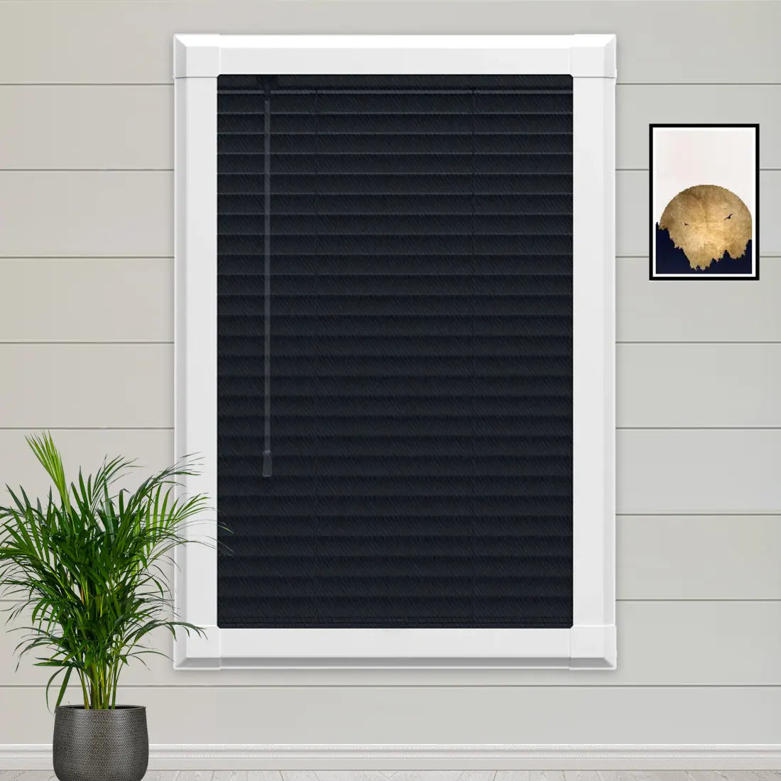 Pitch Black Perfect Fit Metal Blind - Online Blinds Express