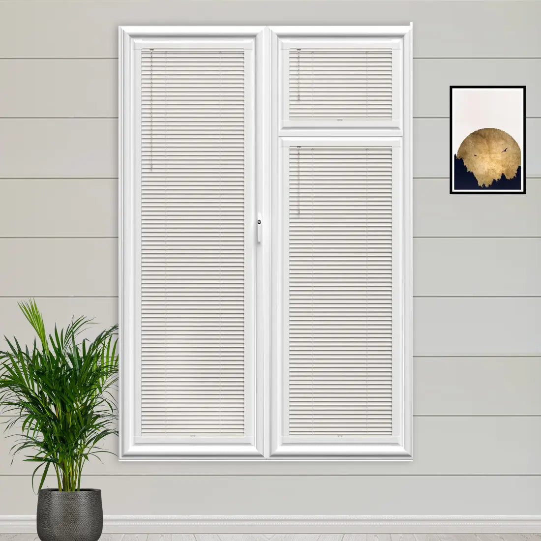 Polar Off White Perfect Fit Wooden blind - Online Blinds Express