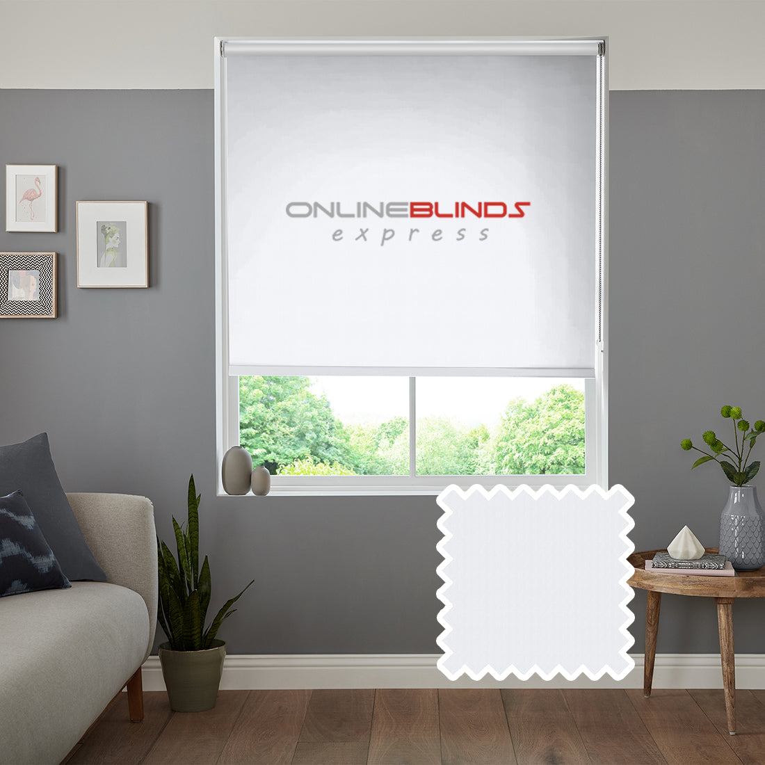Iris B/O Polar - QuickFit No Drill Roller Blinds - Online Blinds Express