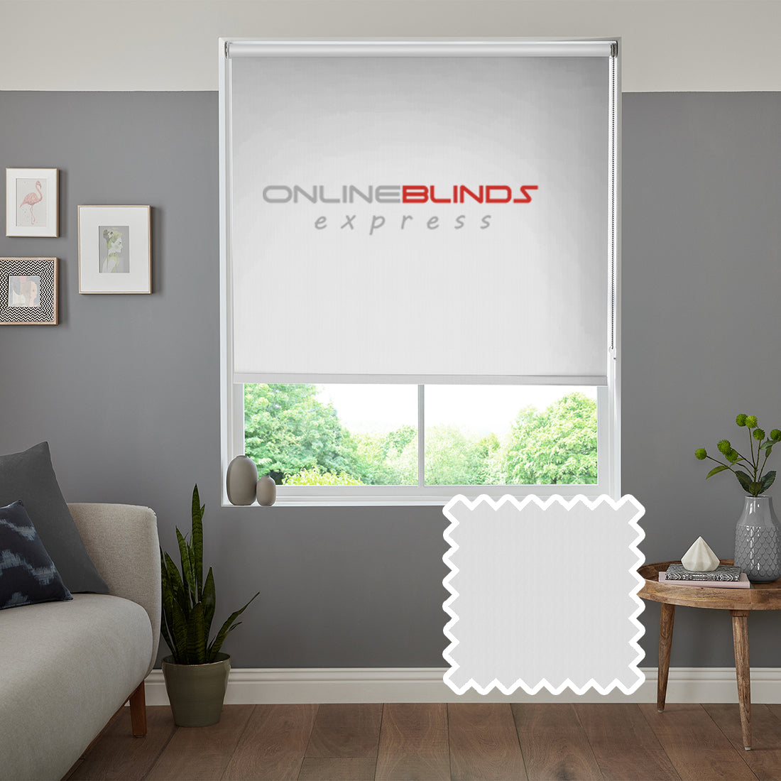 Iris B/O Cream - QuickFit No Drill Roller Blinds - Online Blinds Express