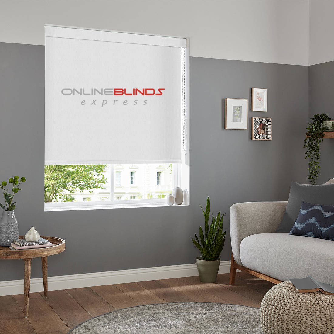 Wave B/O White - QuickFit No Drill Roller Blinds