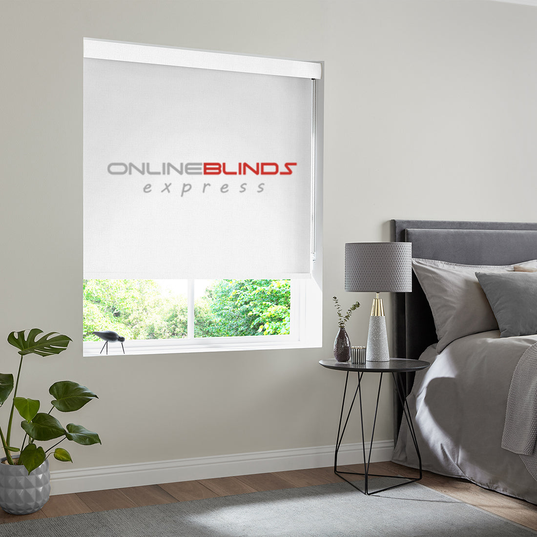 Begonia B/O Cream - QuickFit No Drill Roller Blinds - Online Blinds Express