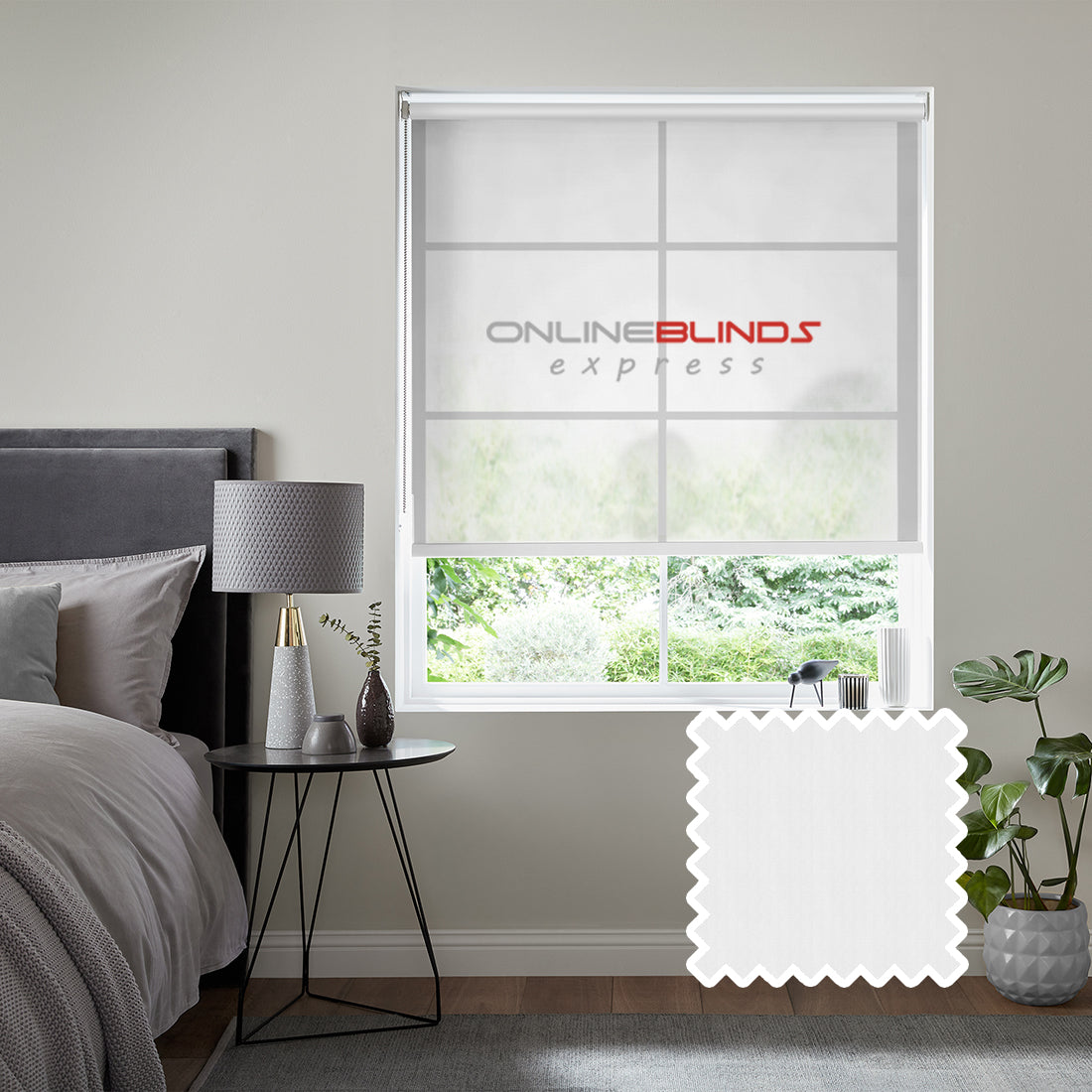 Carpi voile Fog - QuickFit No Drill Roller Blinds - Online Blinds Express