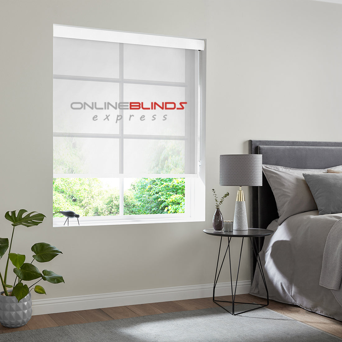 Carpi voile Fog - QuickFit No Drill Roller Blinds - Online Blinds Express
