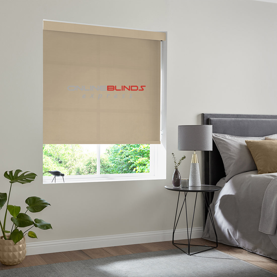 Freesia Beige - QuickFit No Drill Roller Blinds - Online Blinds Express