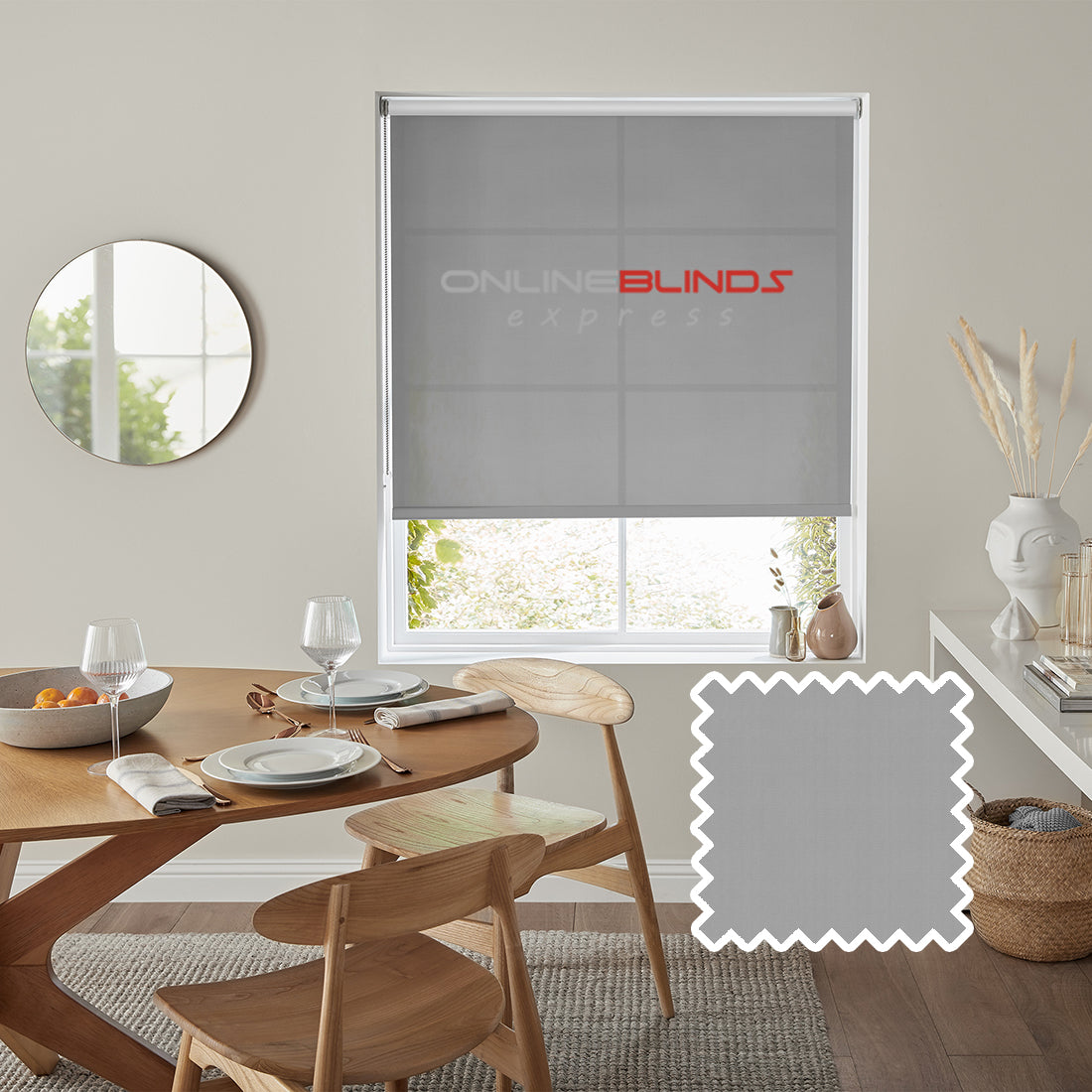 Freesia Fog - QuickFit No Drill Roller Blinds - Online Blinds Express