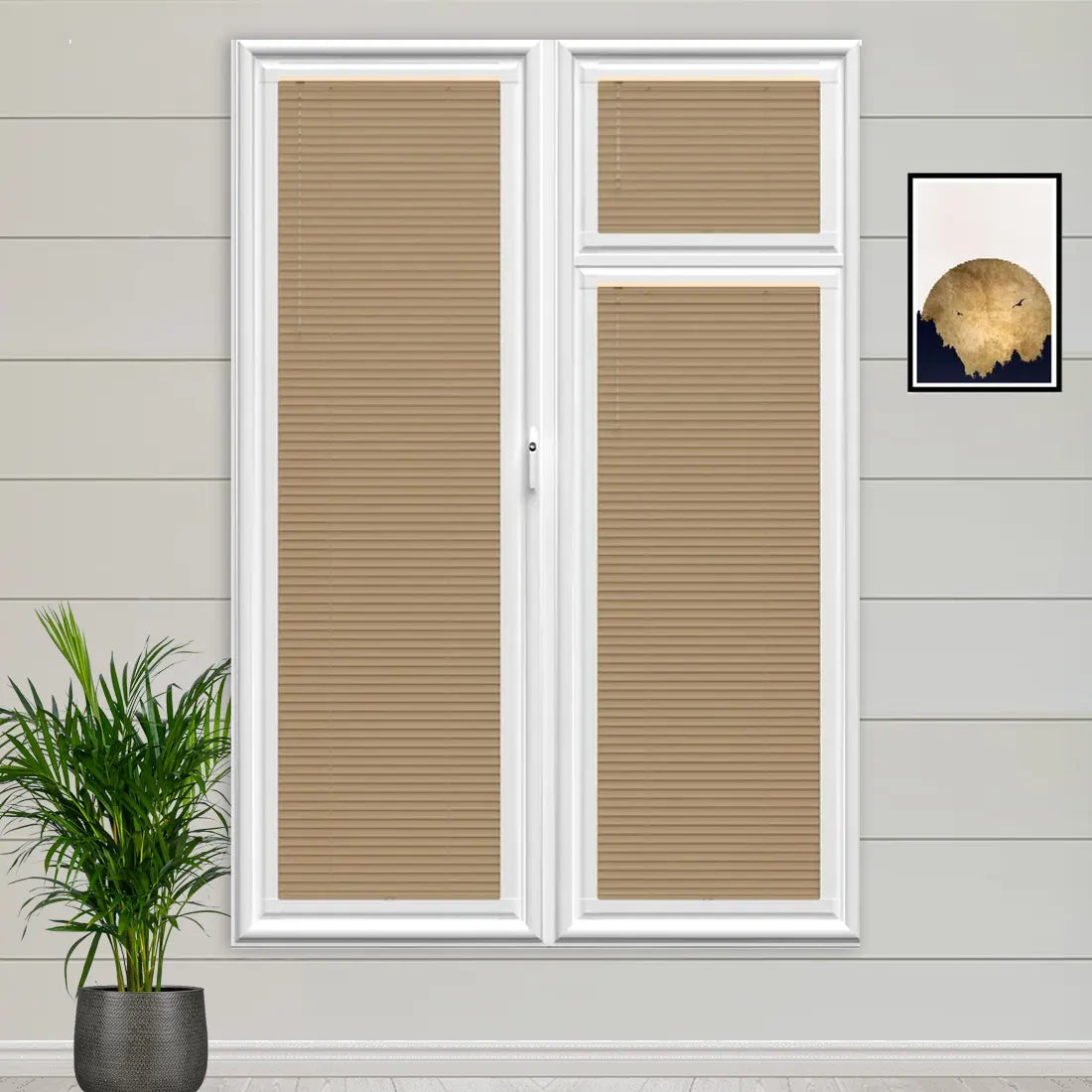 Soft Brown Perfect Fit Metal Blind