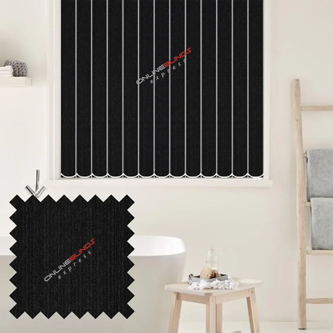 Stripe Black - Vertical Blinds