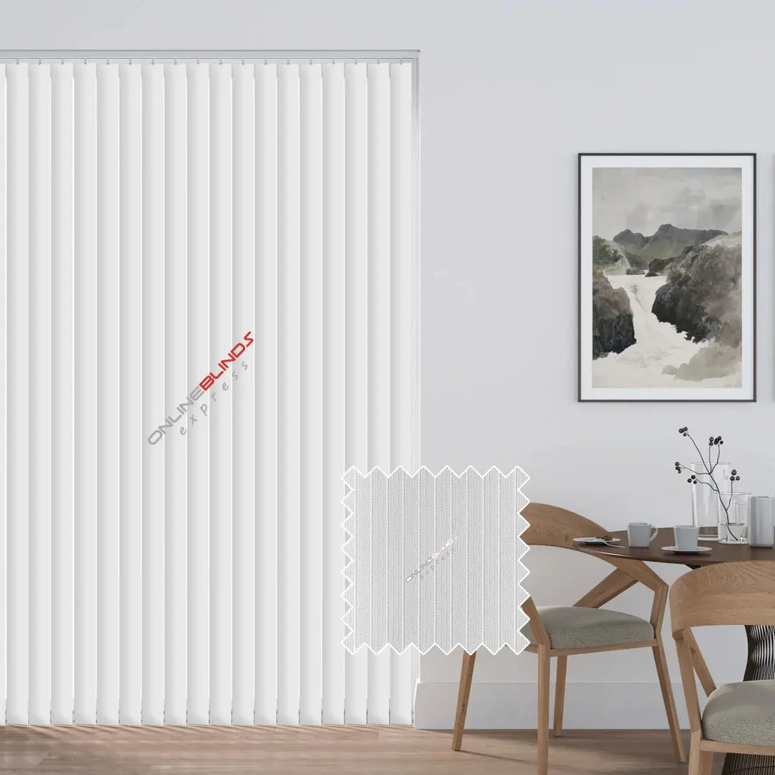 Stripe White - Replacement Slats - Online Blinds Express