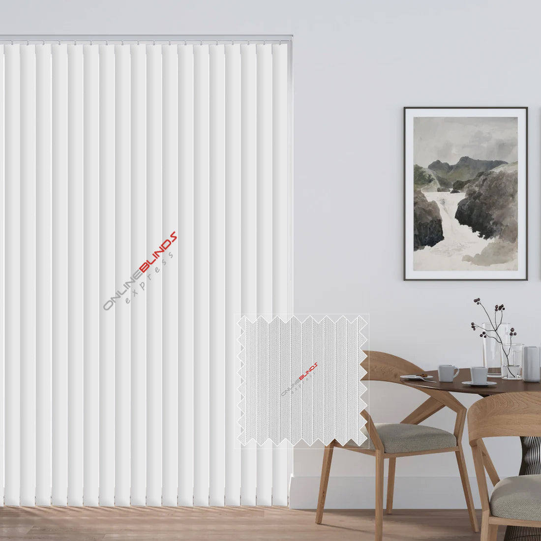 Stripe White - Vertical Blinds