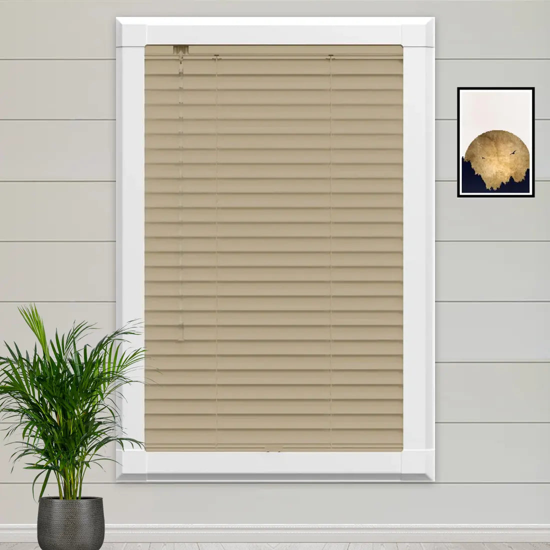 Tawny Perfect Fit Wooden blind - Online Blinds Express