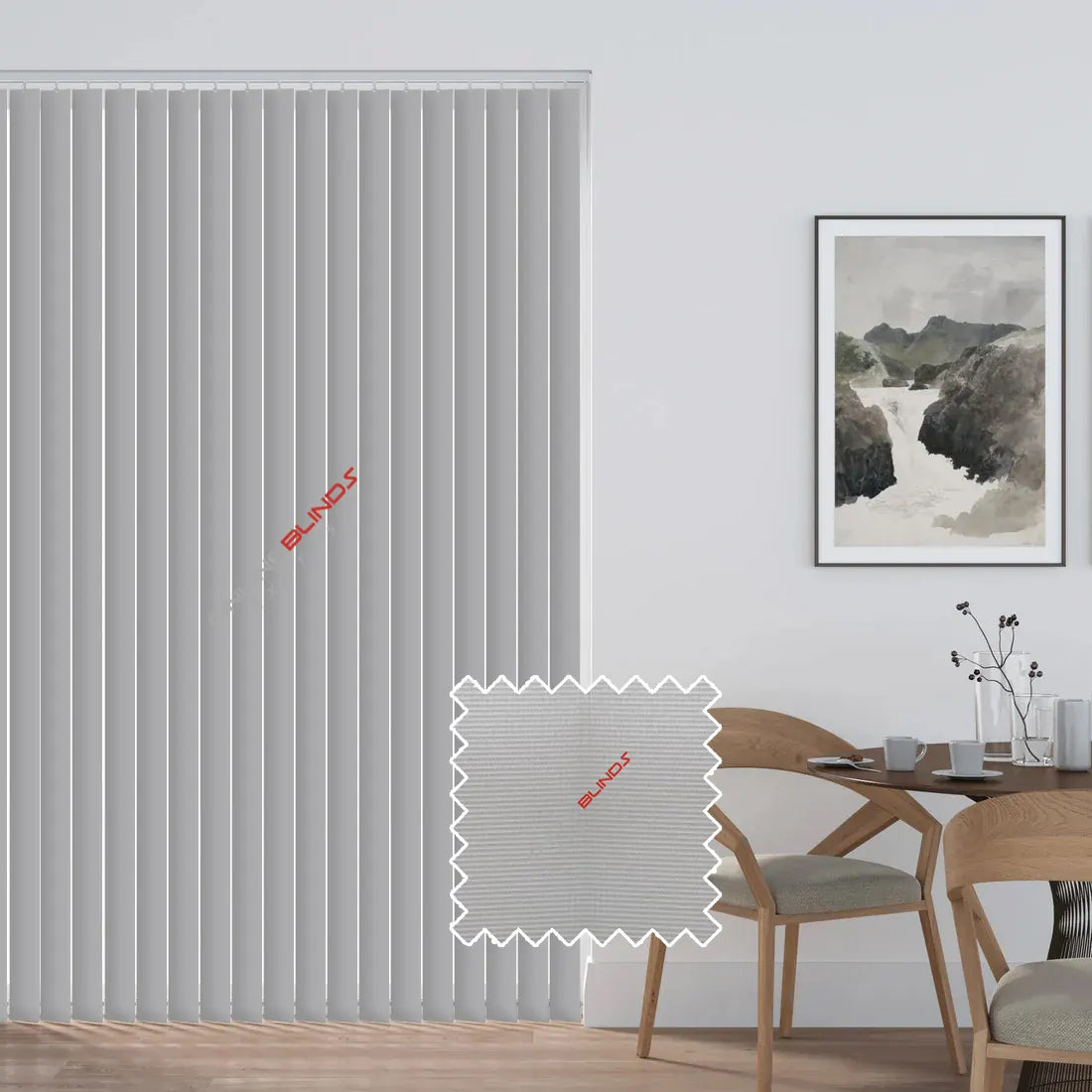 VEGA ICE - PVC WATERPROOF BLACKOUT VERTICAL BLINDS