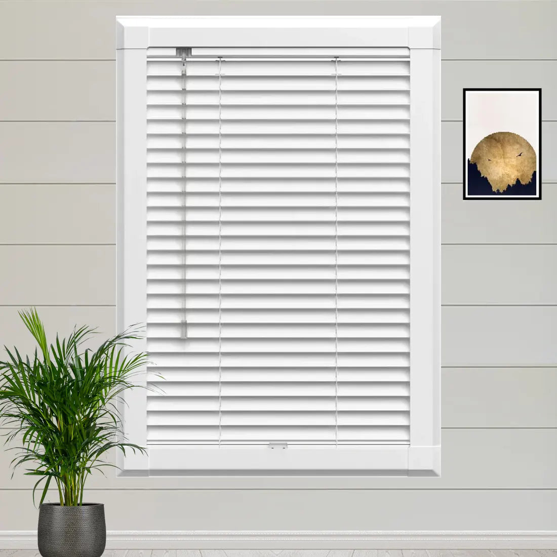 White Shimmer Perfect Fit Metal Blind - Online Blinds Express