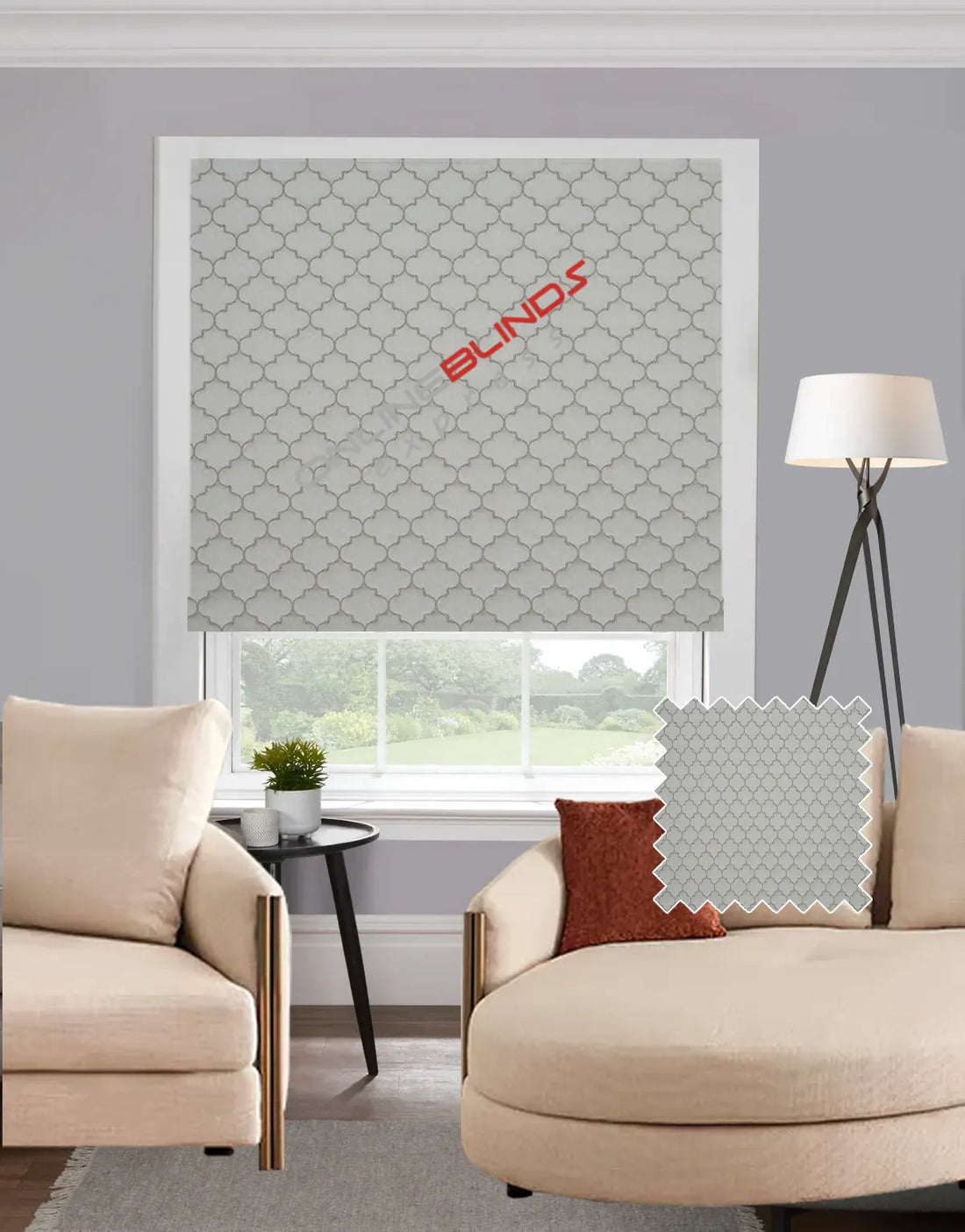 Alhambra Shell EB - Roman Blind - Online Blinds Express