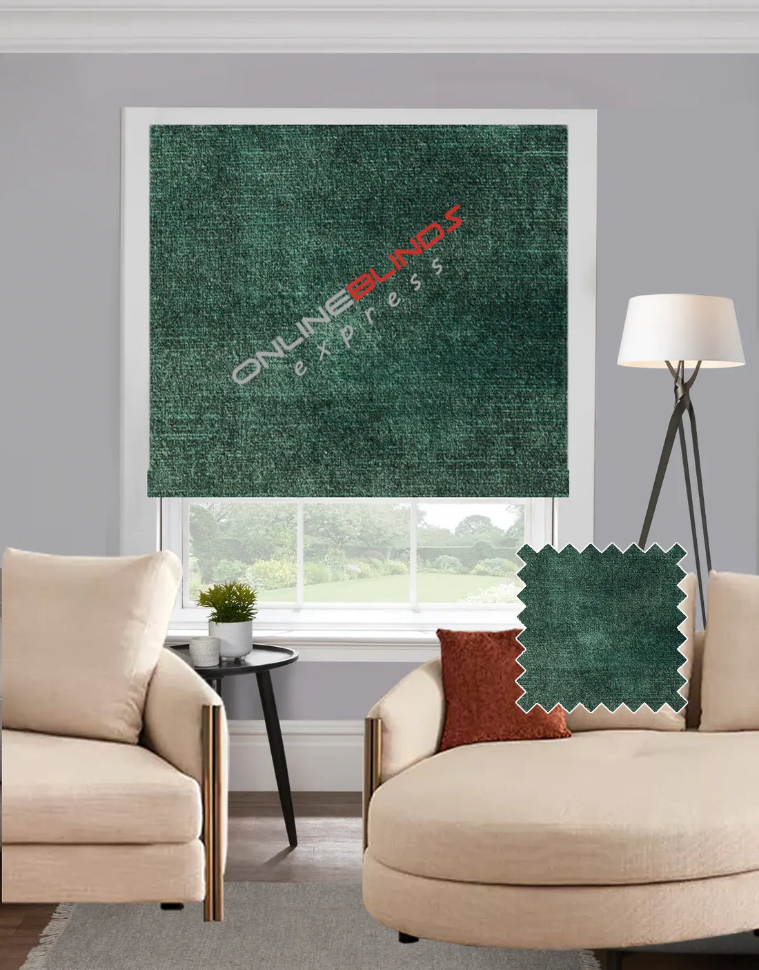Ankara Emerald EB - Roman Blind - Online Blinds Express
