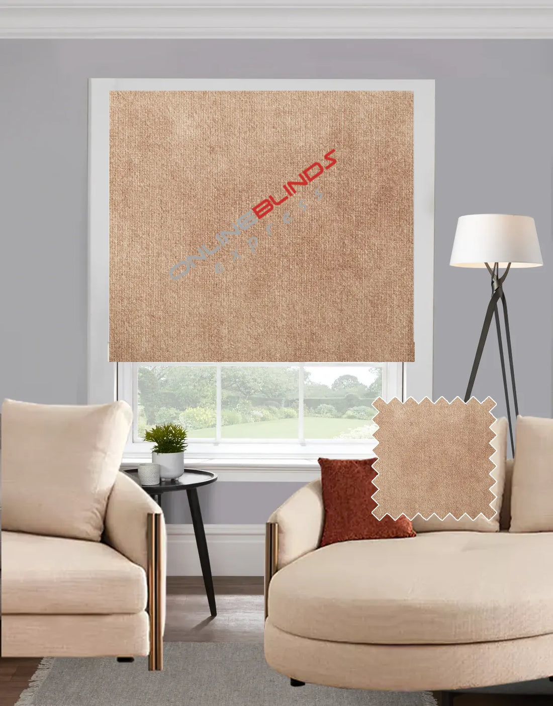 Ankara Mink EB - Roman Blind - Online Blinds Express