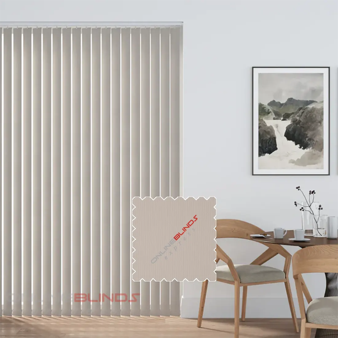 Aqualush Beige PVC Waterproof Replacement Slats - Online Blinds Express