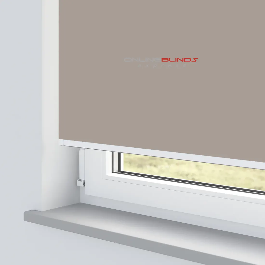 AQUALUSH BEIGE MOTORISED ROLLER BLIND - Online Blinds Express