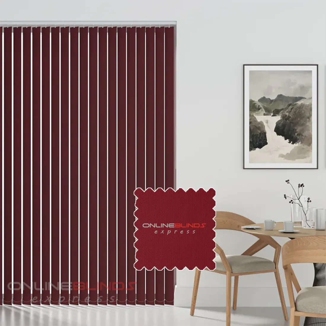 Aqualush Carmine PVC Waterproof Replacement Slats - Online Blinds Express
