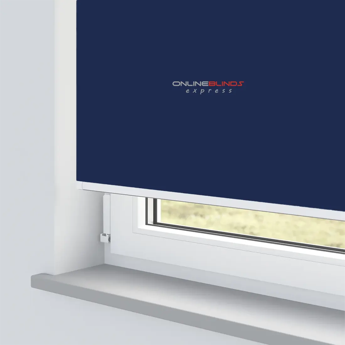 AQUALUSH NAVY BLUE MOTORISED ROLLER BLIND - Online Blinds Express