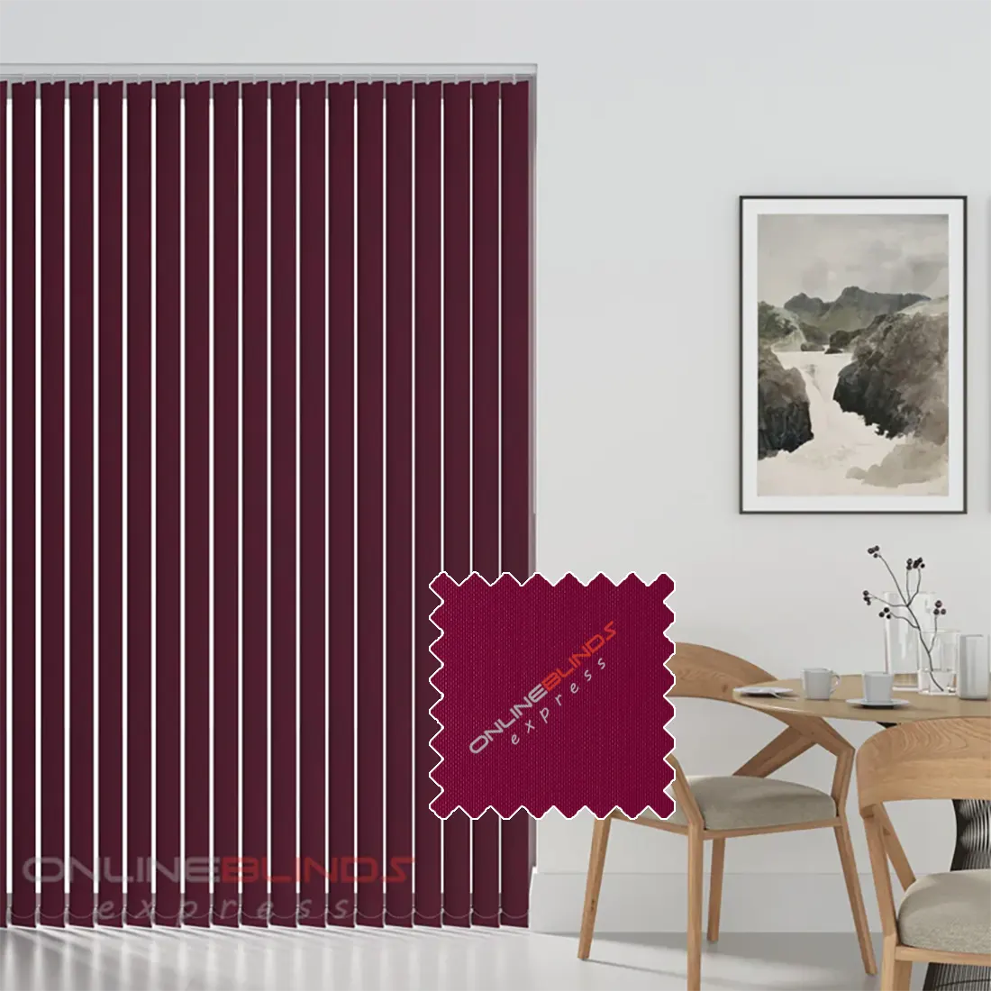 Aqualush Red PVC Waterproof Replacement Slats - Online Blinds Express