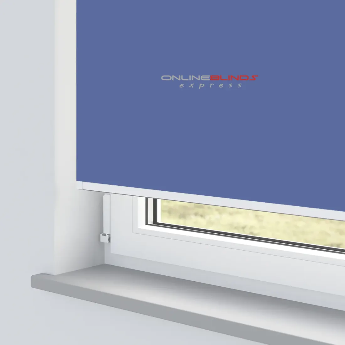 AQUALUSH SKY BLUE MOTORISED ROLLER BLIND - Online Blinds Express