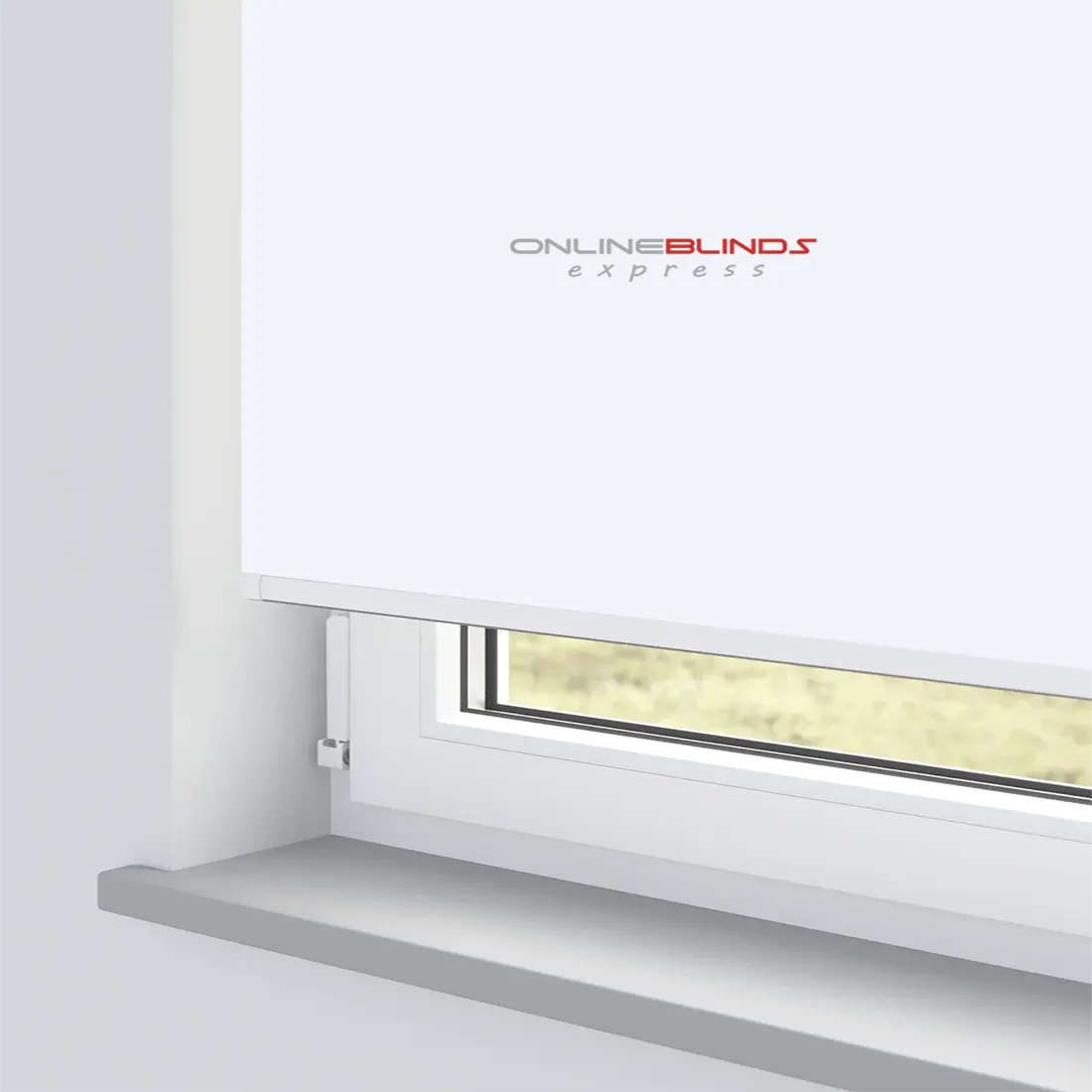 AQUALUSH WHITE MOTORISED ROLLER BLIND - Online Blinds Express