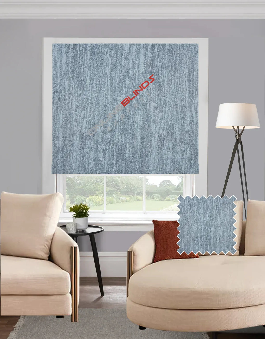 Bali Duck Egg EB - Roman Blind - Online Blinds Express