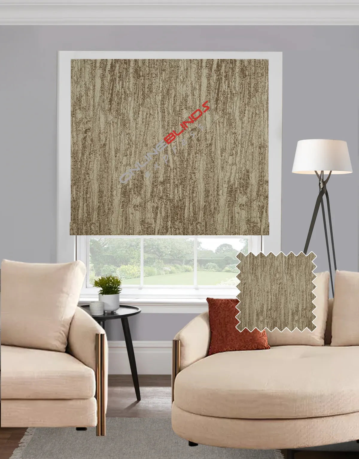 Bali Sandstone EB - Roman Blind - Online Blinds Express