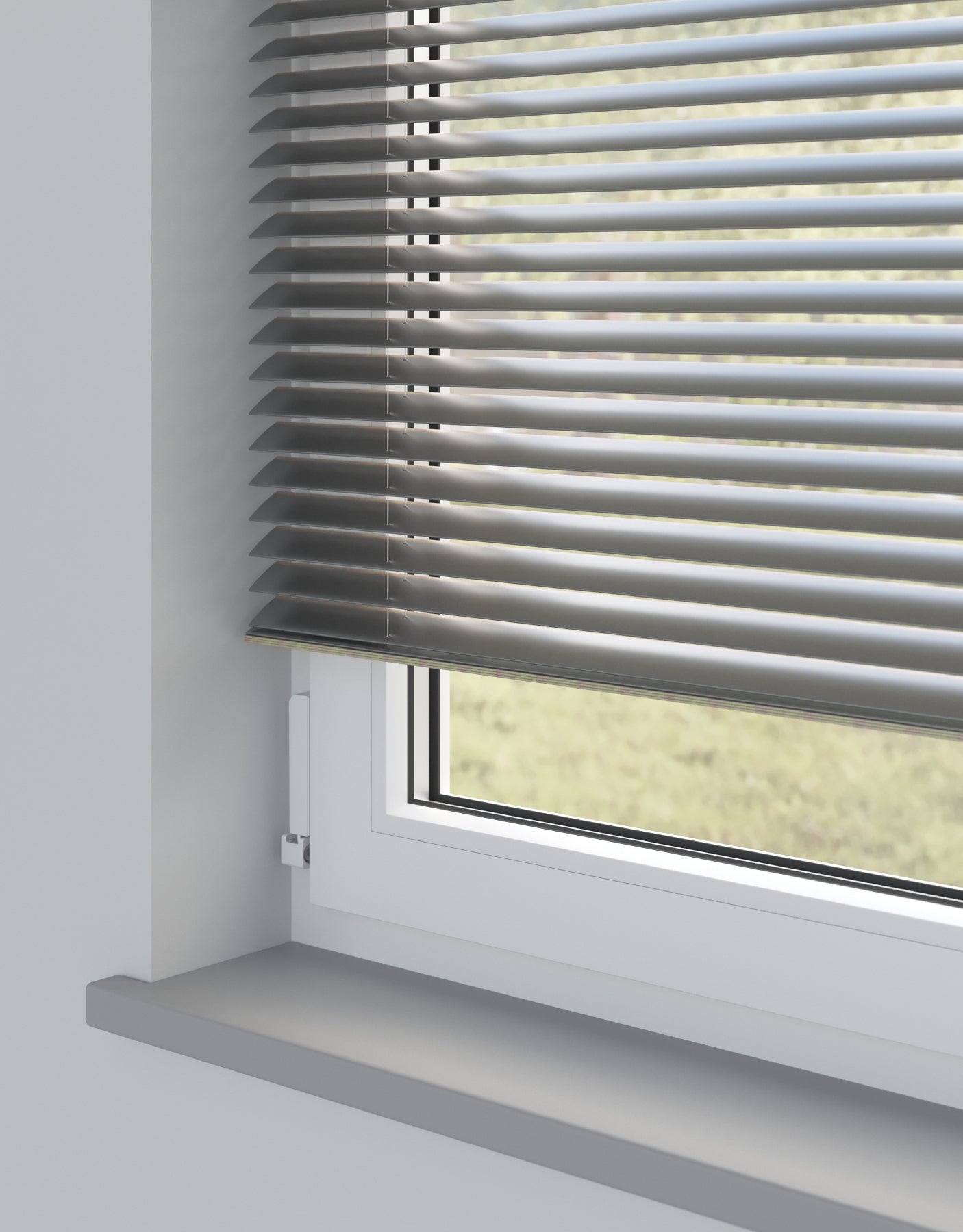 Black Gloss Standard Metal Venetian Blind - Online Blinds Express