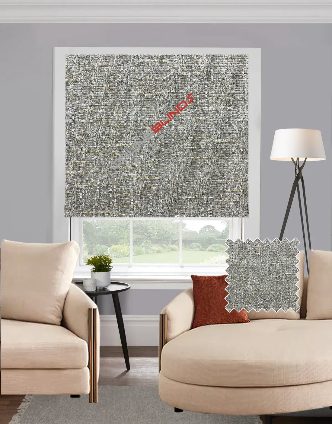 Boucle Chamoise EB - Roman Blind - Online Blinds Express