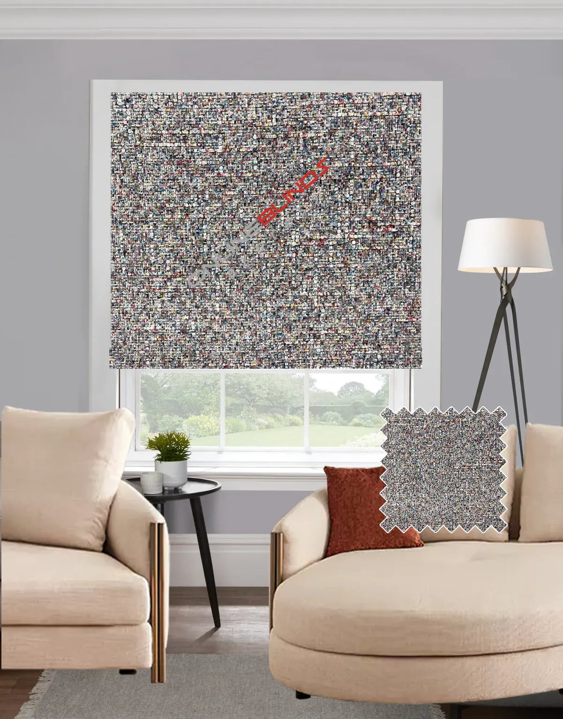 Boucle Confetti EB - Roman Blind - Online Blinds Express