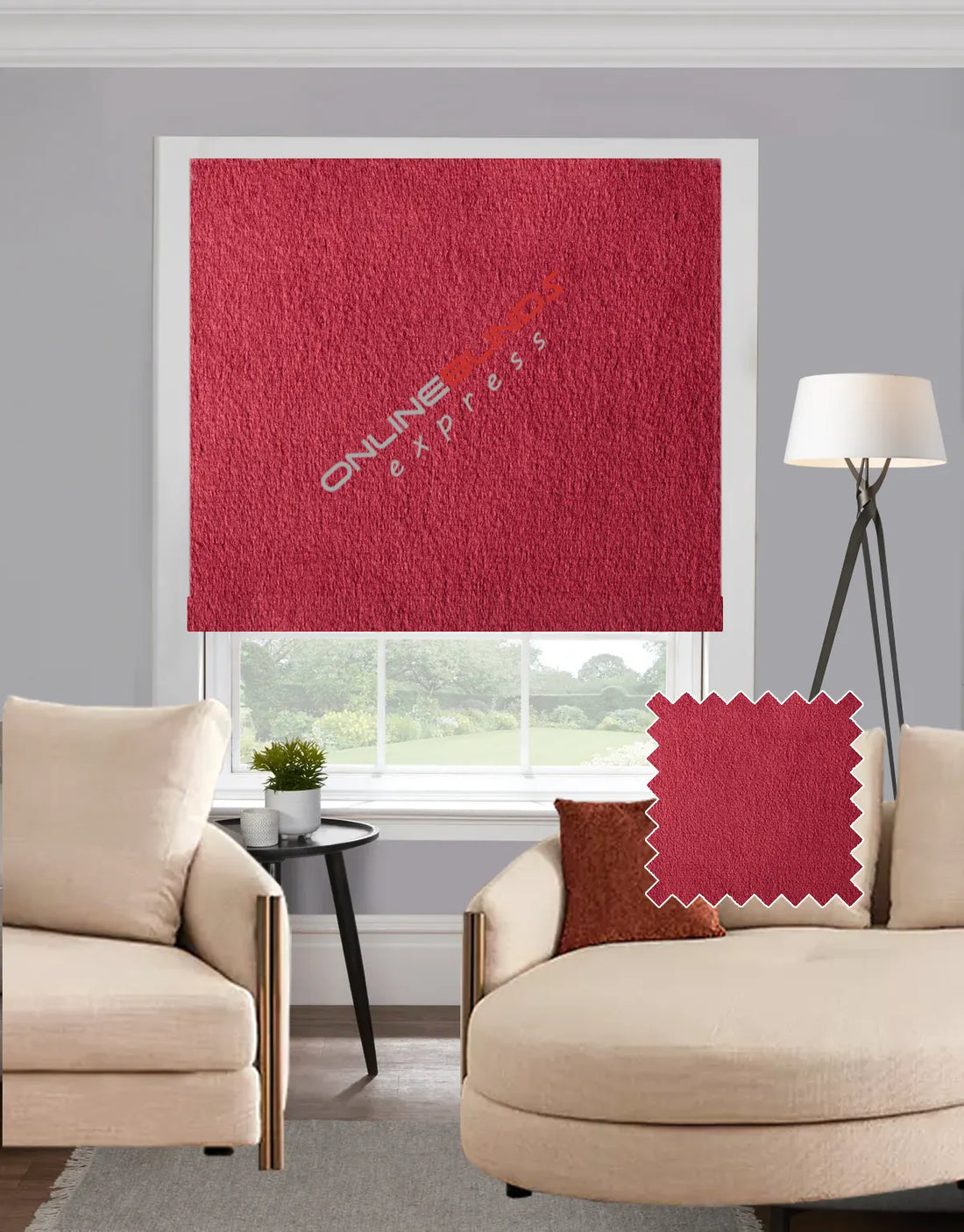 Bursa Claret EB - Roman Blind - Online Blinds Express