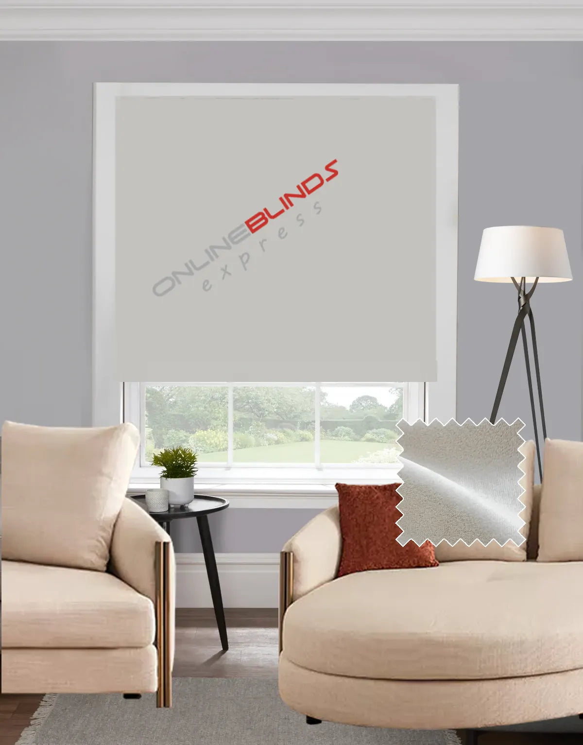 Bursa Cream EB - Roman Blind - Online Blinds Express