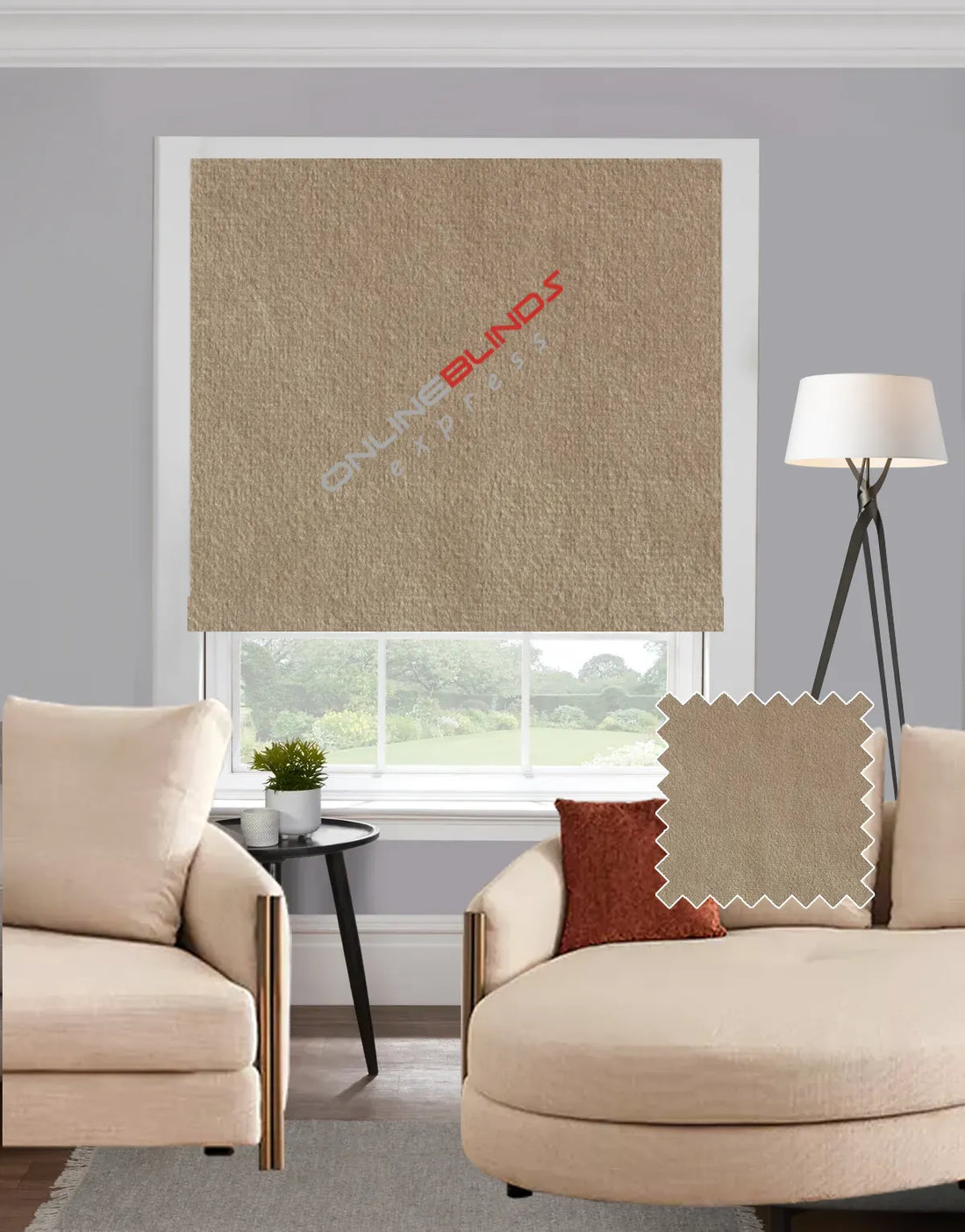 Bursa Mocca EB - Roman Blind - Online Blinds Express