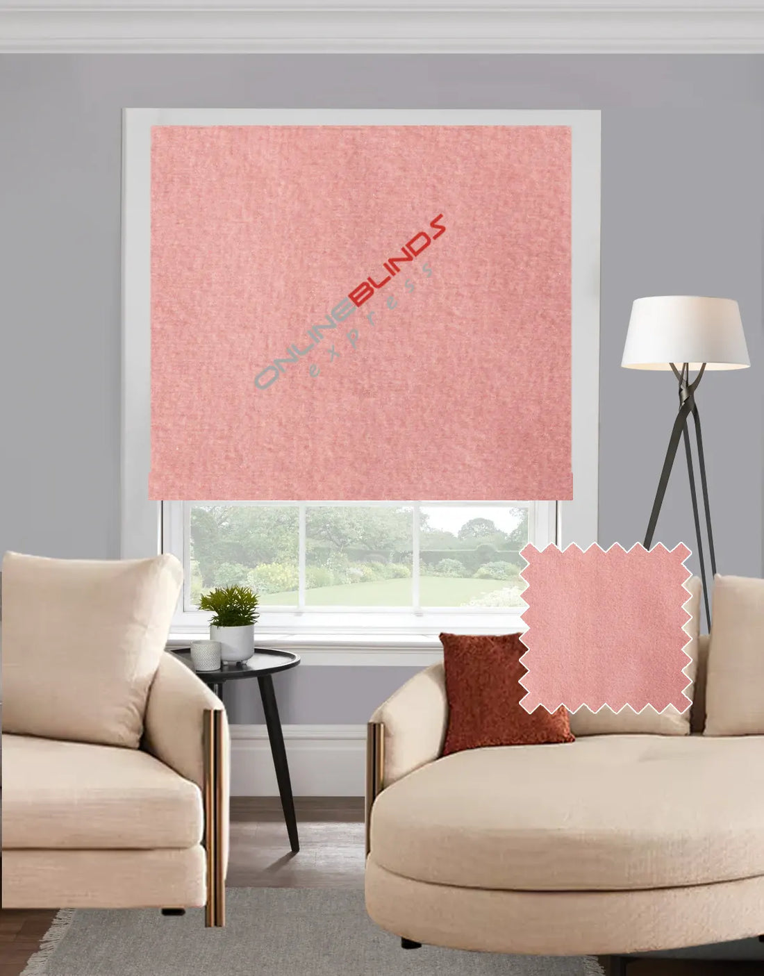 Bursa Pink EB - Roman Blind - Online Blinds Express